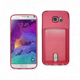 SAMSUNG GALAXY NOTE 5 TPU CASES-CLEAR RED
