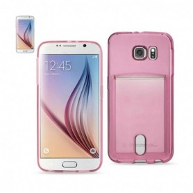SAMSUNG GALAXY S6 TPU CASES-CLEAR PINK