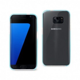 SAMSUNG GALAXY S7 EDGE TRANSPARENT BUMPER FRAME CASE IN CLEAR NAVY