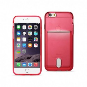 APPLE IPHONE 6/6S PLUS TPU CASES-CLEAR RED
