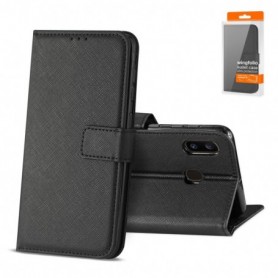 SAMSUNG GALAXY A10E 3-In-1 Wallet Case In BLACK