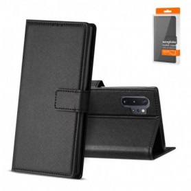 SAMSUNG GALAXY NOTE 10 PLUS 3-In-1 Wallet Case In BLACK
