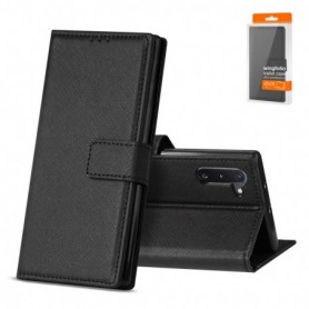 SAMSUNG GALAXY NOTE 10 3-In-1 Wallet Case In BLACK