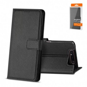 SAMSUNG GALAXY A80 3-In-1 Wallet Case In BLACK