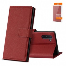 SAMSUNG GALAXY NOTE 10 3-In-1 Wallet Case In RED