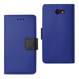 SAMSUNG GALAXY J7 V (2017) 3-IN-1 WALLET CASE IN NAVY