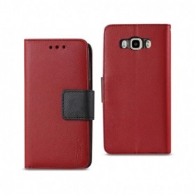SAMSUNG GALAXY J7 FOLIO WALLET CASES-RED