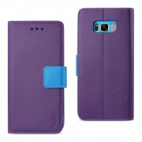 SAMSUNG GALAXY S8 EDGE/ S8 PLUS 3-IN-1 WALLET CASE IN PURPLE
