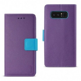 SAMSUNG GALAXY NOTE 8 3-IN-1 WALLET CASE IN PURPLE