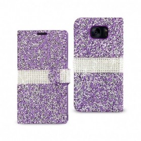 SAMSUNG GALAXY S7 EDGE FOLIO WALLET CASES-PURPLE