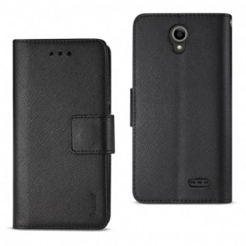 ZTE Overture 3/ Maven 3/ Prestige 2/ N9136 3-In-1 Wallet Case In Black