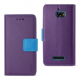 COOLPAD DEFIANT 3-IN-1 WALLET CASE IN PURPLE