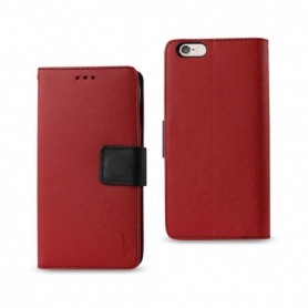 IPHONE 6 PLUS 3-IN-1 WALLET CASE IN RED