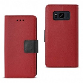 SAMSUNG GALAXY S8 ACTIVE 3-IN-1 WALLET CASE IN RED