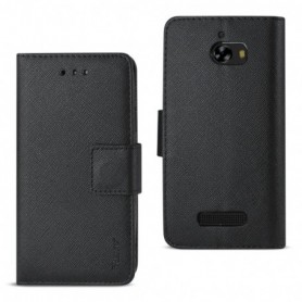 COOLPAD DEFIANT 3-IN-1 WALLET CASE IN BLACK