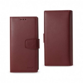 Samsung Galaxy S7 Edge Genuine Leather Rfid Wallet Case In Burgundy