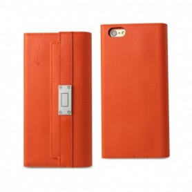 APPLE IPHONE 6/6S GENUINE LEATHER CASE-TANGERINE