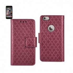 APPLE IPHONE 6/6S PLUS FOLIO WALLET CASES-HOT PINK