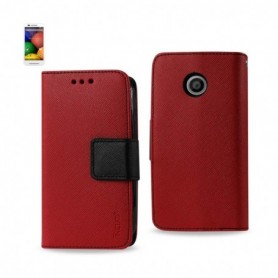 MOTOROLA MOTO E FOLIO WALLET CASES-RED