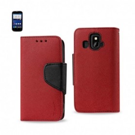 ZTE OVERTURE FOLIO WALLET CASES-RED