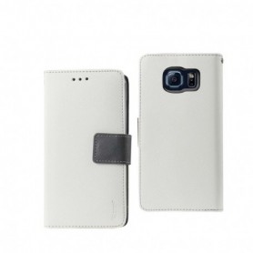 SAMSUNG GALAXY S6 EDGE FOLIO WALLET CASES-WHITE