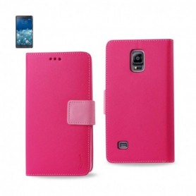 SAMSUNG GALAXY NOTE EDGE FOLIO WALLET CASES-HOT PINK