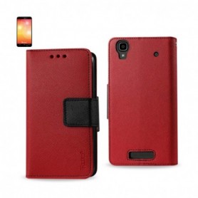 ZTE MAX FOLIO WALLET CASES-RED