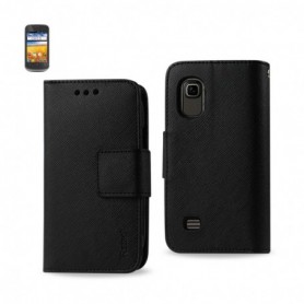 ZTE PRELUDE FOLIO WALLET CASES-BLACK