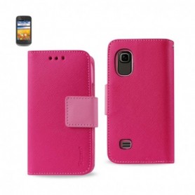 ZTE PRELUDE FOLIO WALLET CASES-HOT PINK