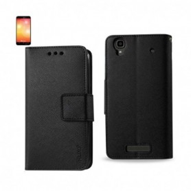 ZTE MAX FOLIO WALLET CASES-BLACK