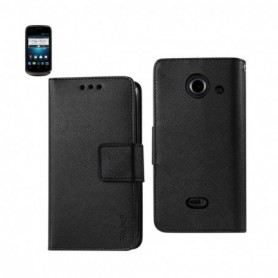 ZTE PRELUDE 2 FOLIO WALLET CASES-BLACK