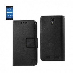 ZTE ZMAX 2 FOLIO WALLET CASES-BLACK