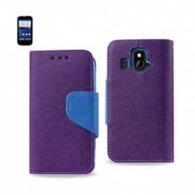 ZTE OVERTURE FOLIO WALLET CASES-PURPLE