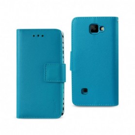 LG K3 FOLIO WALLET CASES-Zebra Blue