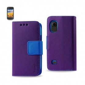ZTE PRELUDE FOLIO WALLET CASES-PURPLE