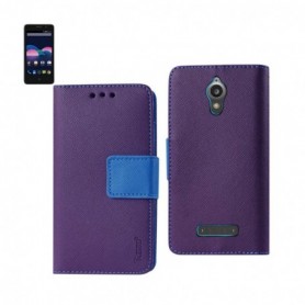 ZTE OBSIDIAN FOLIO WALLET CASES-PURPLE