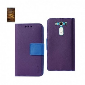 LG V10 FOLIO WALLET CASES-PURPLE