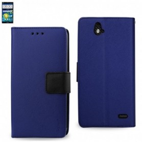 ZTE GRAND X MAX FOLIO WALLET CASES-NAVY