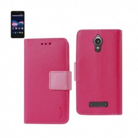 ZTE OBSIDIAN FOLIO WALLET CASES-HOT PINK
