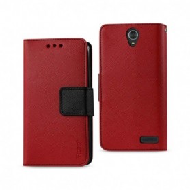 ZTE UHURA GRAND X3 FOLIO WALLET CASES-RED