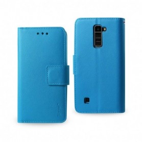 LG K10 FOLIO WALLET CASES-BLUE