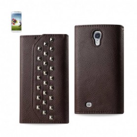 SAMSUNG GALAXY S4 FOLIO WALLET CASES-BROWN