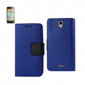 ALCATEL ONE TOUCH ELEVATE FOLIO WALLET CASES-NAVY