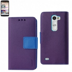 LG G STYLUS FOLIO WALLET CASES-PURPLE