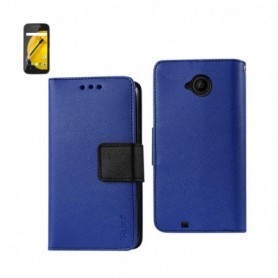 MOTOROLA MOTO E (2015) FOLIO WALLET CASES-NAVY