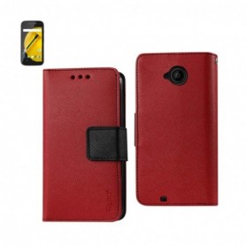 MOTOROLA MOTO E (2015) FOLIO WALLET CASES-RED