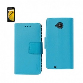 MOTOROLA MOTO E (2015) FOLIO WALLET CASES-BLUE