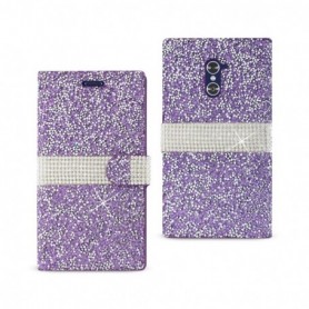 ZTE GRAND X FOLIO WALLET CASES-PURPLE