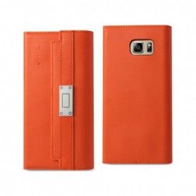 SAMSUNG GALAXY NOTE 5 GENUINE LEATHER CASE-TANGERINE