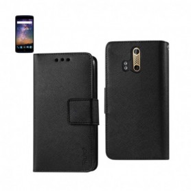 ZTE AXON PRO FOLIO WALLET CASES-BLACK